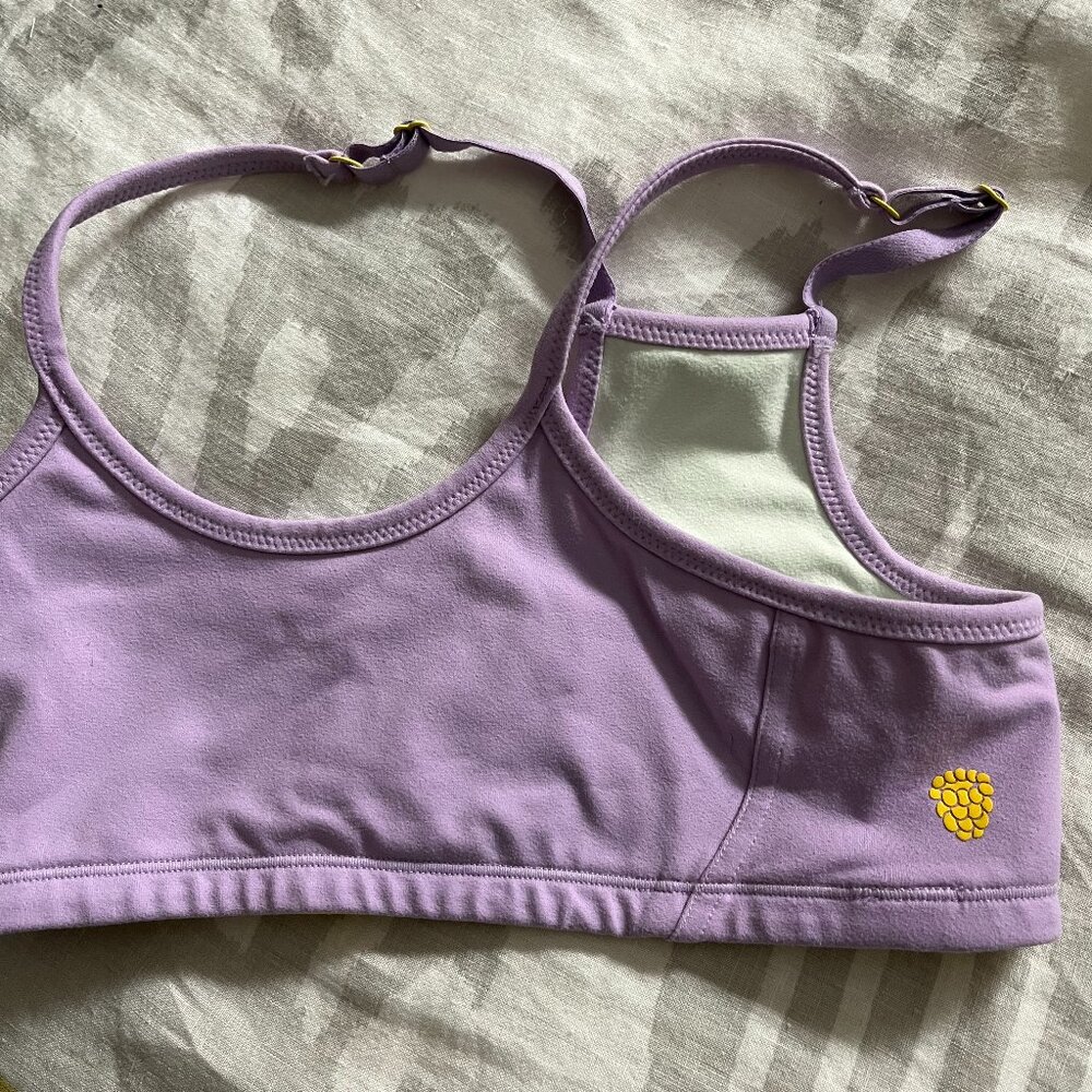 Yellowberry lavender sports bra